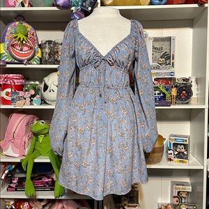 Forever 21 Romantic Blue Floral Dress